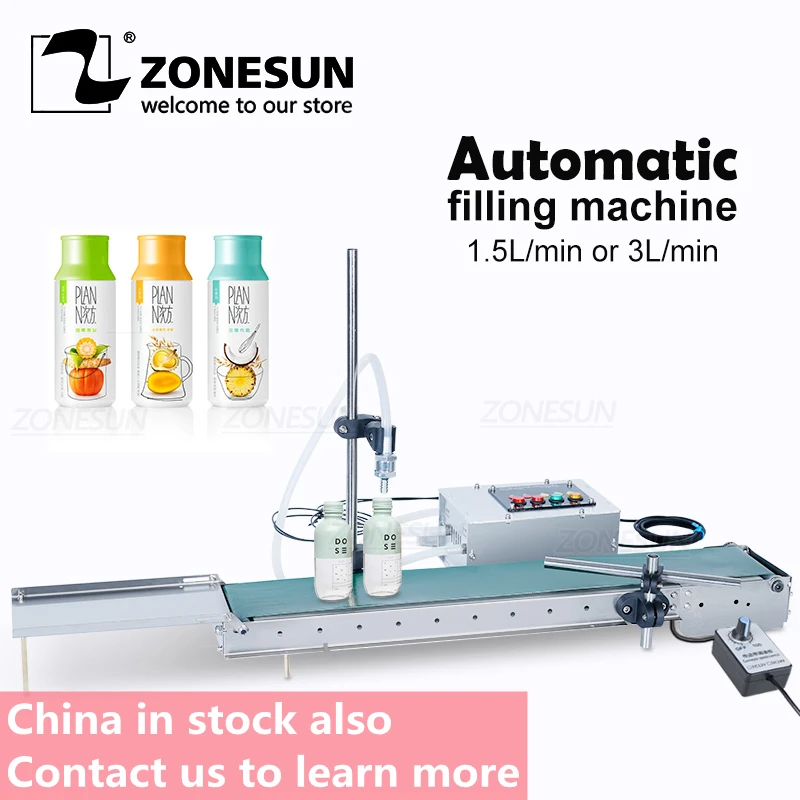 - ZONESUN Automatic Electrical Liquid Filling Machine Bottle Water
Filler Digital Pump For Perfume Drinking Beverage Juice Olive