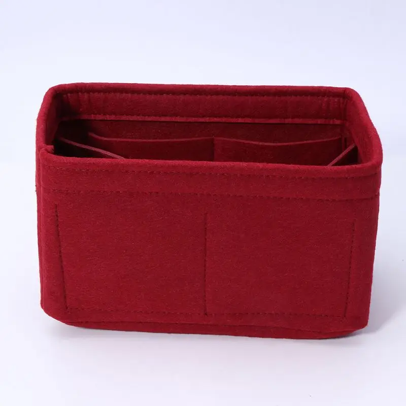 

2021 New Felt Insert Bag Makeup Handbag Organizer Travel Inner Purse Portable Cosmetic Bags Storage Tote