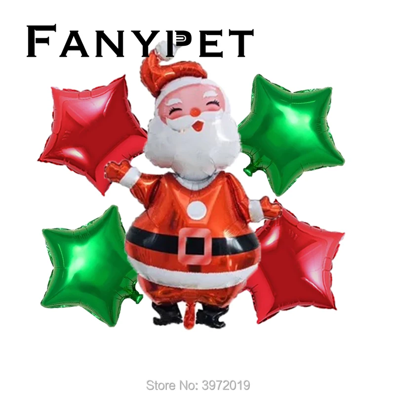 1 Набор Счастливого Рождества новый большой Санта-Клаус Звездный набор фотошар