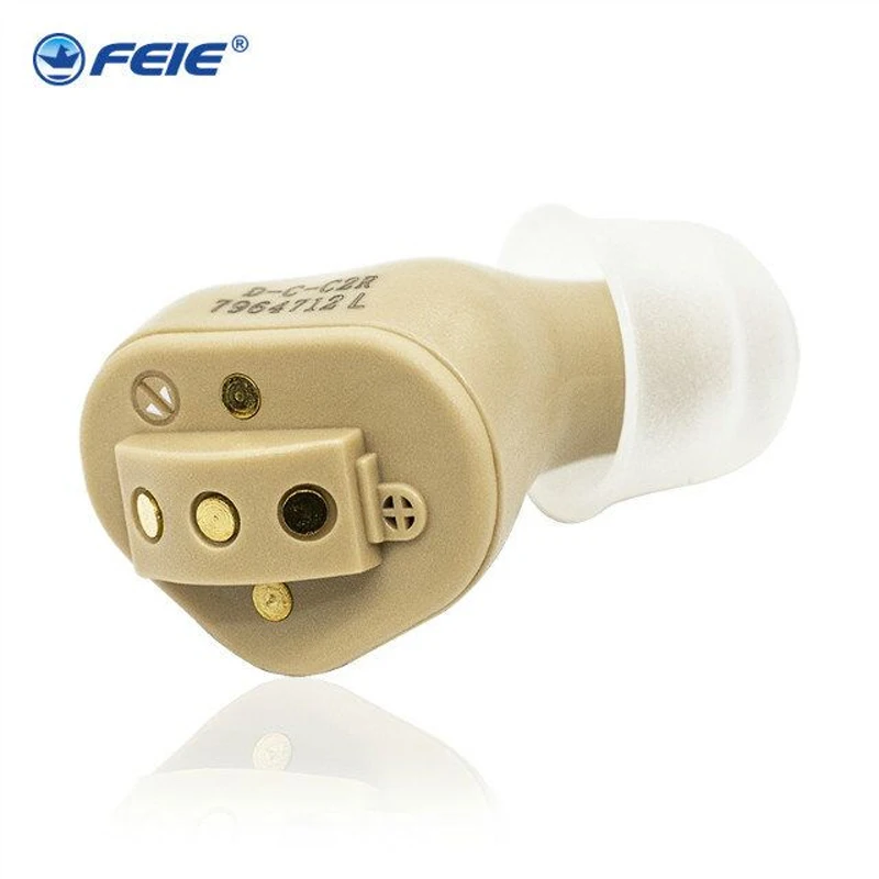 

Mini Size Ear Hearing Aid CIC audifonos Sound Amplifier Inner Ear Invisible Volume Adjustable Ear Aids Hearing Loss Device S-51