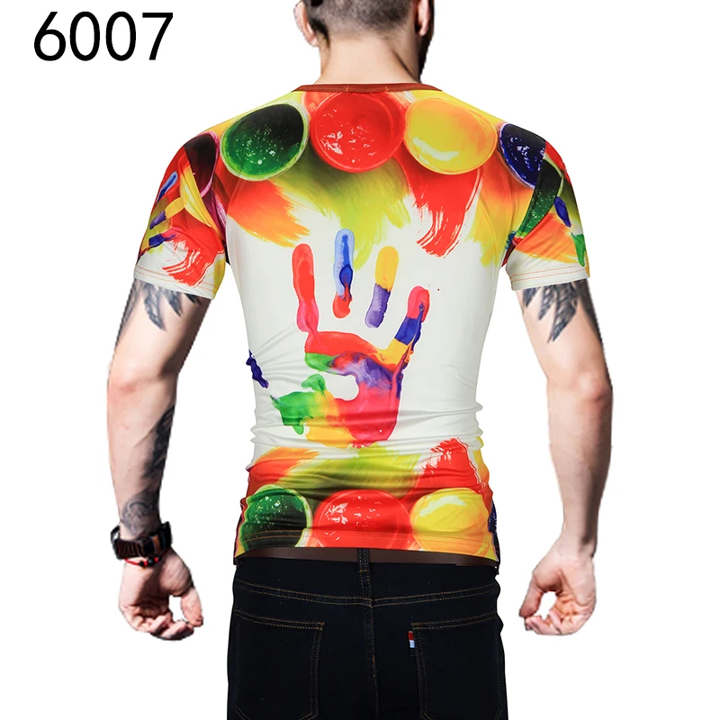 

Men's and Women's Trend T-Shirt, Print, Punk Style, Palm, European Size, 2021