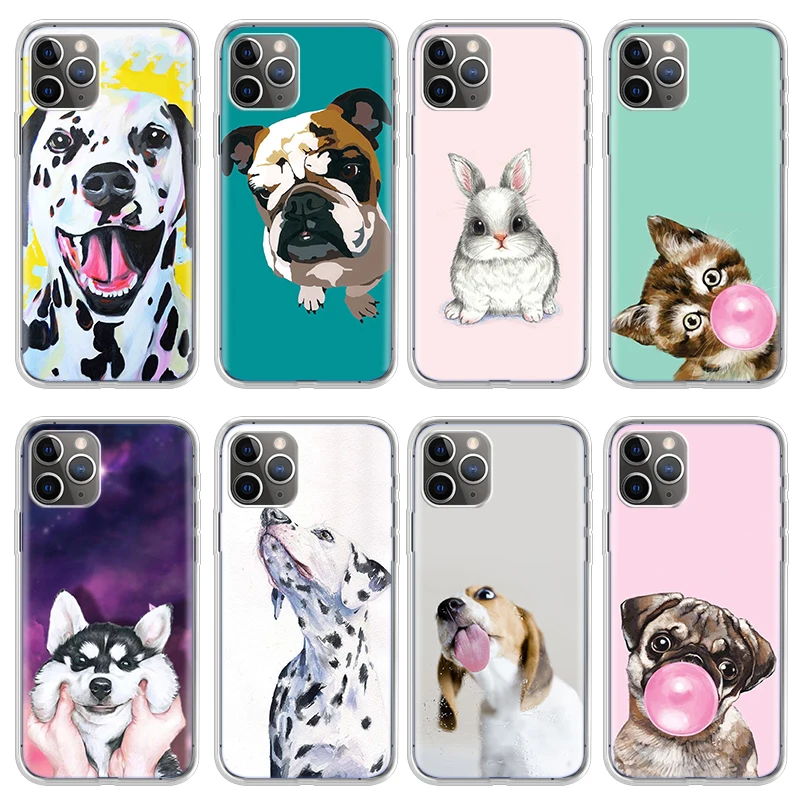 Чехол с изображением далматинцев для Iphone 11 Pro Max Phone X XR XS MAX 5 5S 6 6S 7 8 Plus 12 мягкий