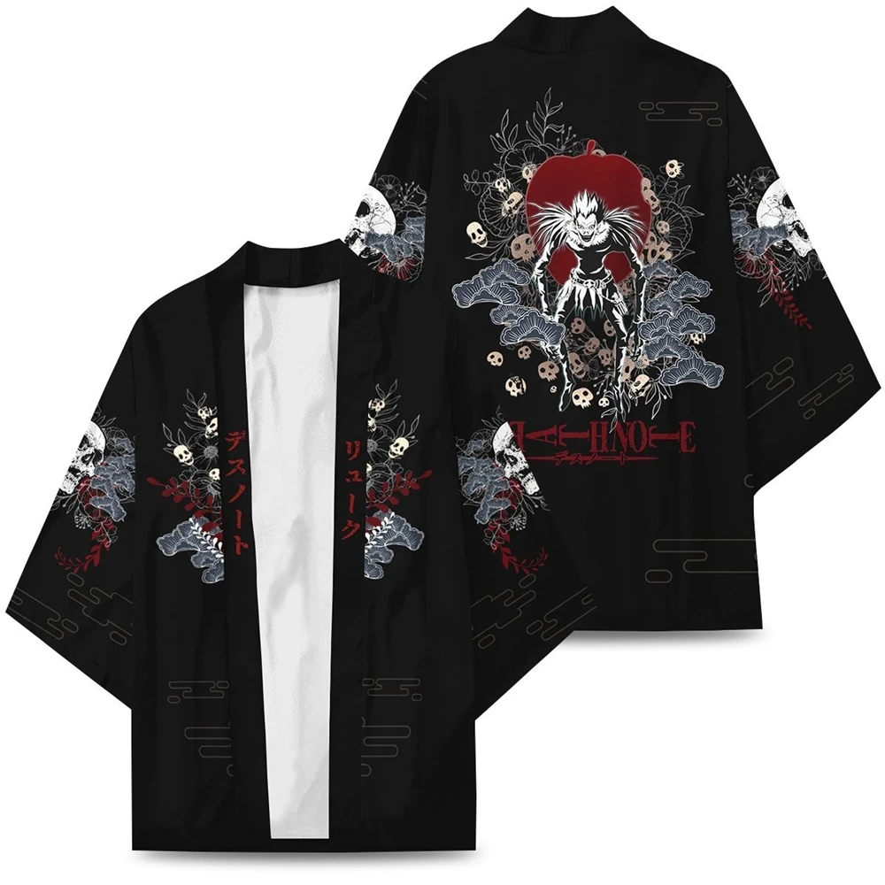 Death Note Ryuk Anime Haori Kimono Cosplay Costume Coat Shirt Adult Cloak Halloween