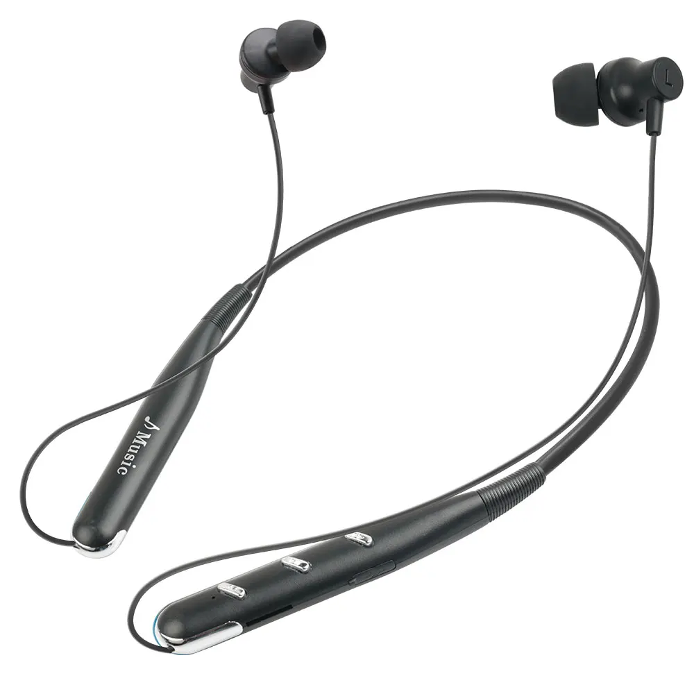 NEW NBluetooth Earphone Sports Neck Bluetooth Headset 5.0 Bass Waterproof Headphone Built-in Mic Support TF Card | Электроника