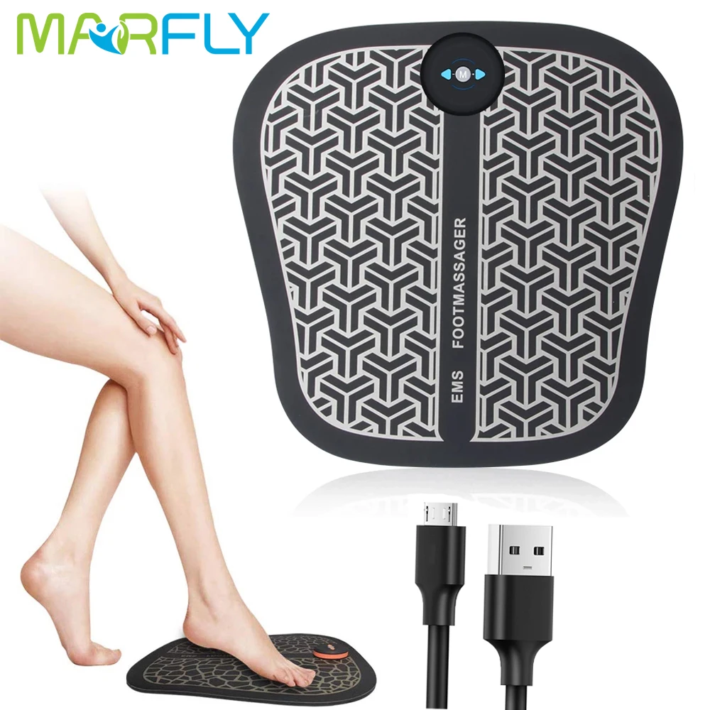 

Vibrating Electric Ems Foot Massager Mat Pulse Feet Massage Stimulator Blood Circulation Heavy Legs Ionic Physiothera Detoxifier