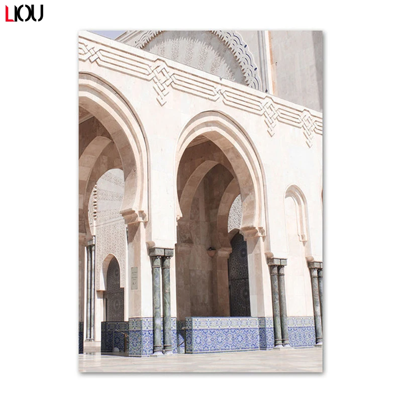 Мусульманская настенная живопись арабская каллиграфия архитектура Марокко