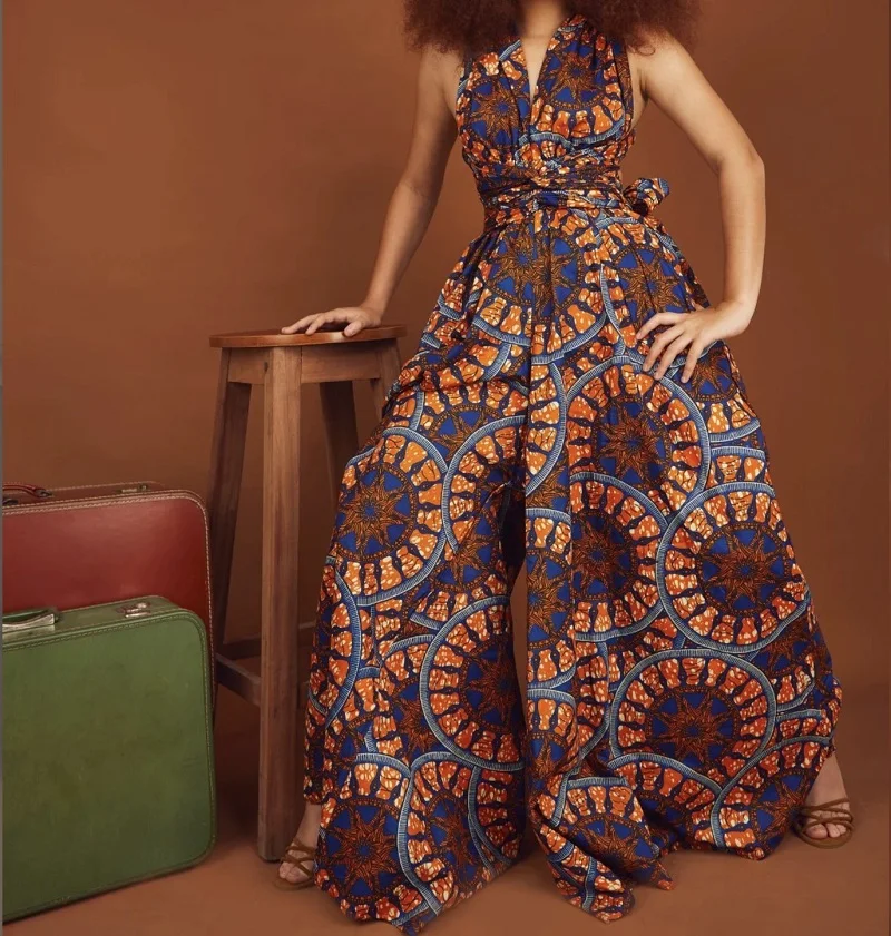 Одежда для женщин африканские комбинезоны с традиционным принтом африканская