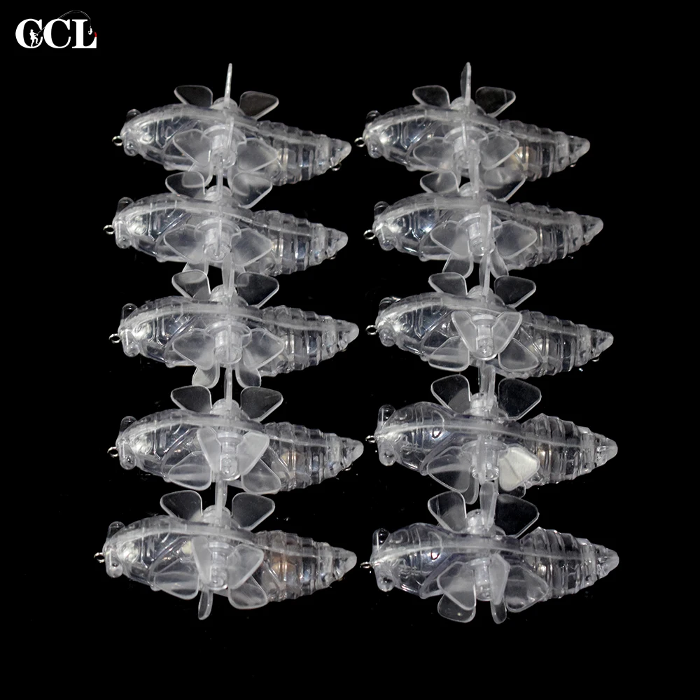 CCLTBA 10 шт./лот пустая приманка Topwater Cicada 7 5 см 13 3 г плавающая Неокрашенная насекомое