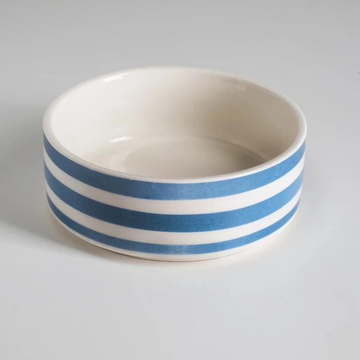 Миска керамическая &quotПолоски&quot 10 5 х 4 см 180 мл синяя 3890094|Чаши| |
