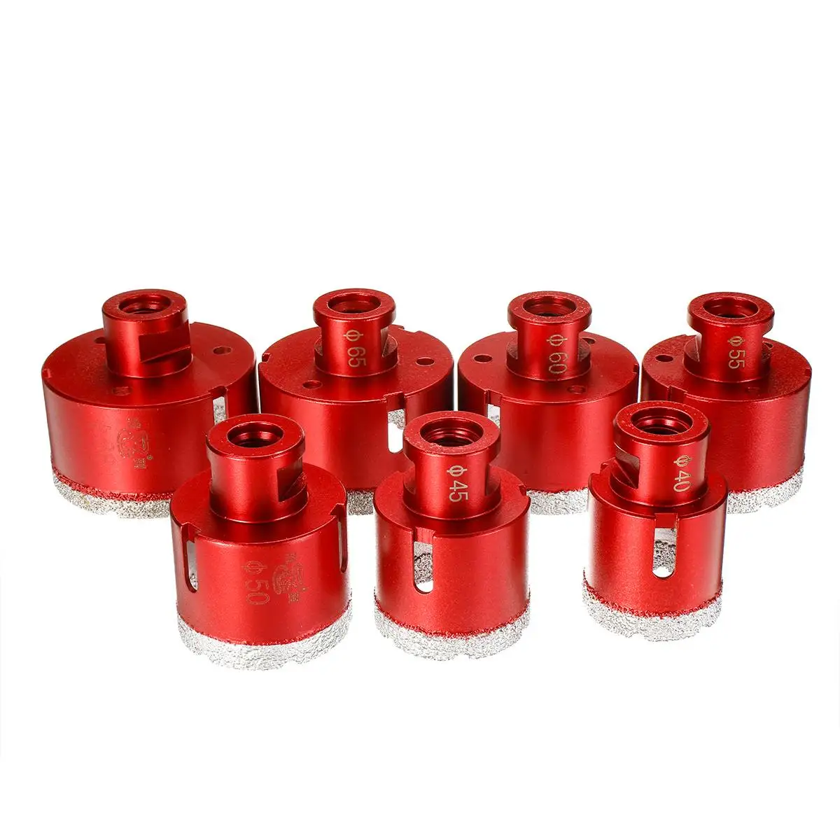 Красный Doersupp 40-68 мм M14 алмазные сверла сверлильная пила инструменты для плитки мрамор, гранит, камень кирпичная плитка керамический бетон - Цвет: Красный
