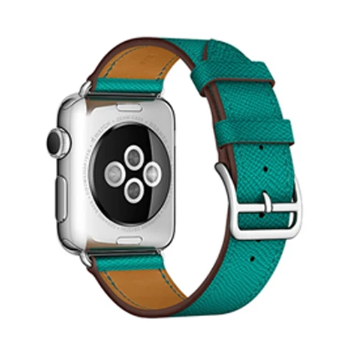Кожаный ремешок для Apple watch 4, 5, ремешок 44 мм, 40 мм, iWatch 38 мм, 42 мм, ремешок из натуральной кожи, браслет для Apple watch 3, 2, 1, 42 - Цвет ремешка: 3