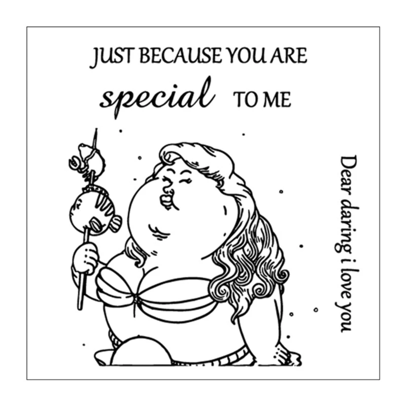 

Cartoon Cat Silicone Clear Seal Stamp DIY Scrapbook Embossing Photo Album Decor