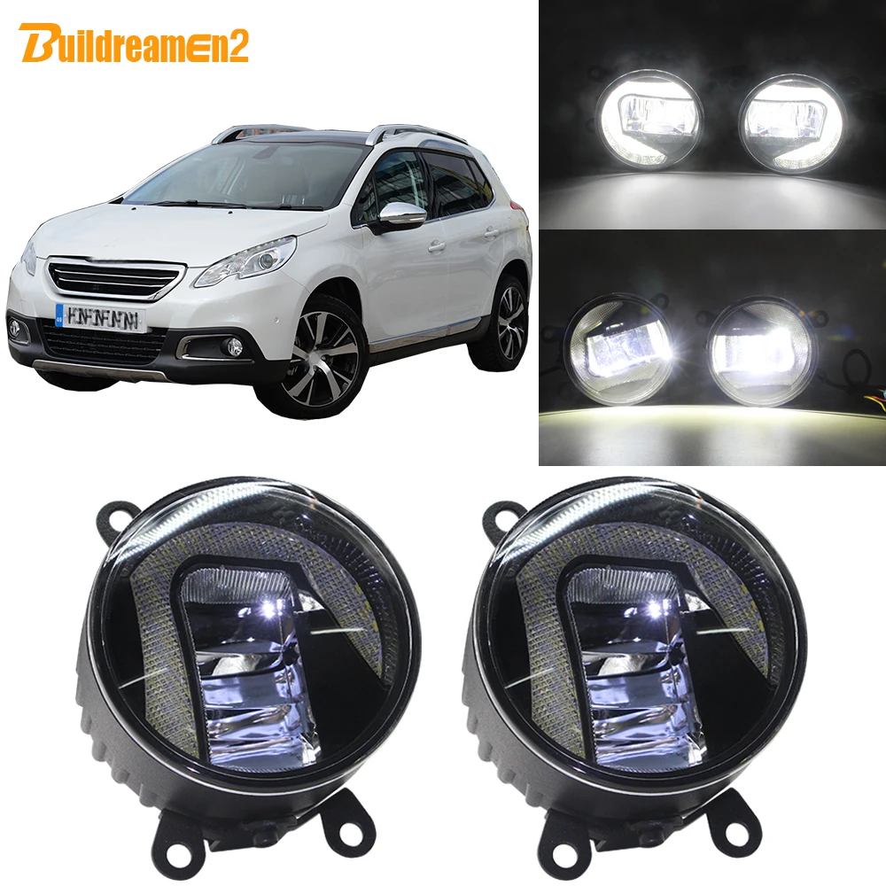Buildreamen2 Автомобильный светодиодный противотуманный светильник рь с функцией 2 в 1