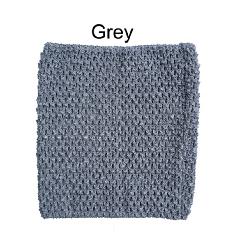 gray 20x23 см, топы без пятки, детское платье-пачка с обмоткой на груди, товары для рукоделия, 9 дюймов, эластичное вязаное крючком, вязанное крючком сырье, аксессуары - Цвет: gray