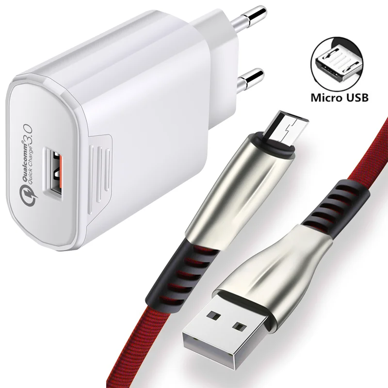 Кабель Micro USB QC 3 0 для Meizu M3 M5 M6 Note быстрое зарядное устройство U10 U20 M5C M6C M6S M5S V8 C9 Pro 8