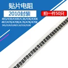 Резистор с чипом 2010, 50 шт.лот, 510K, 470K, 430K, 51K, 47K, 43K, 5R1, 4R7, 4R3, 470R, 51R