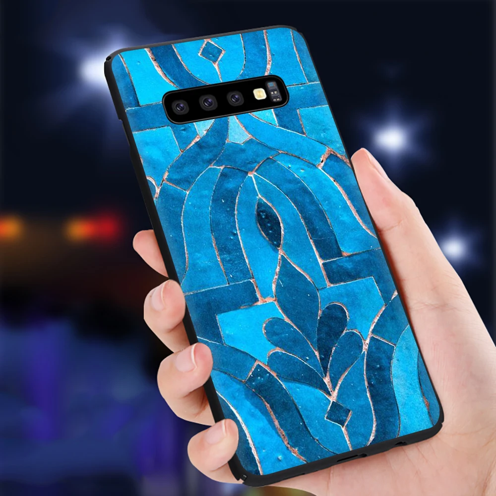 Мягкий силиконовый чехол с рисунком в стиле арт деко для Samsung S6 S7 Edge S8 S9 S10e Note 8 9 10