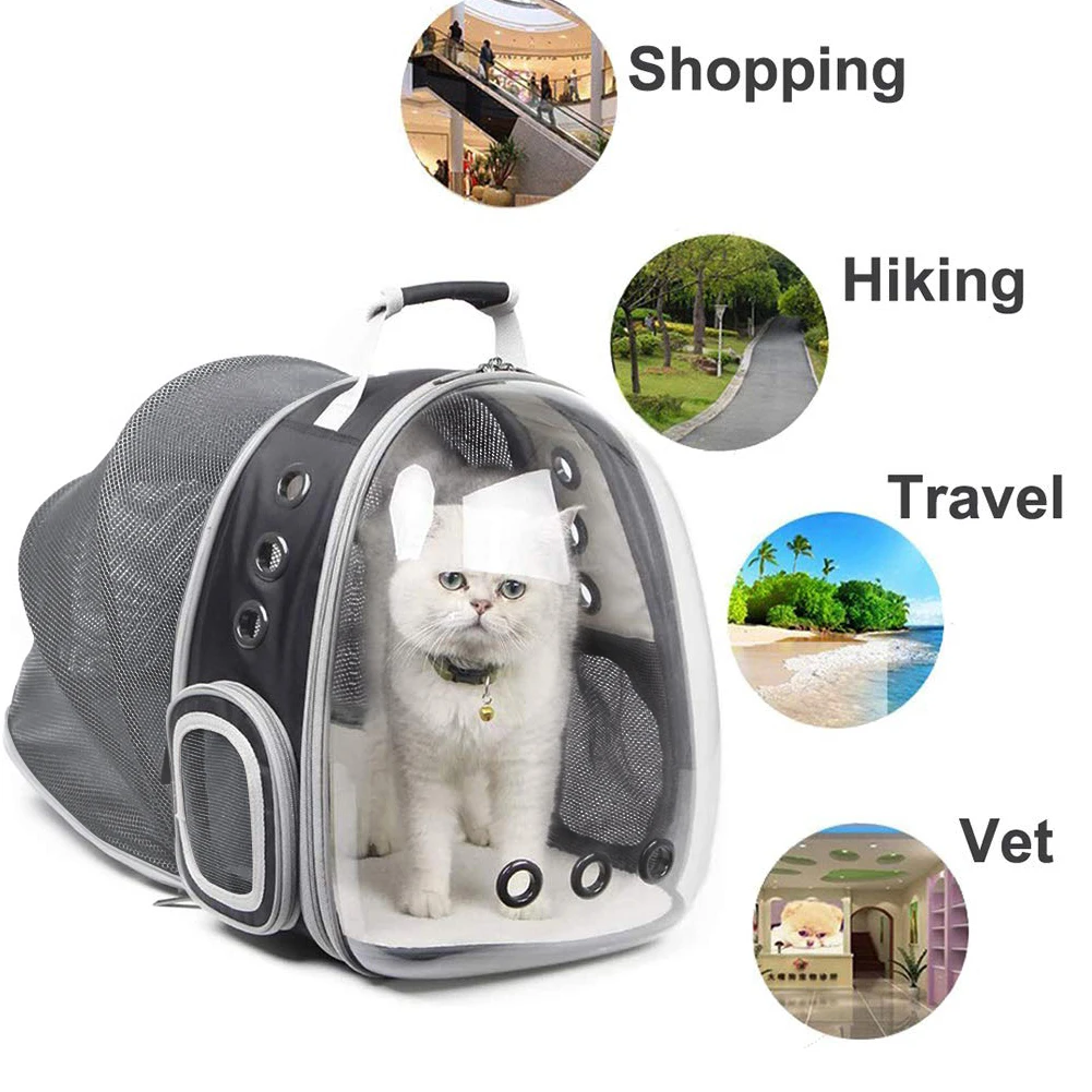 

Cat Carrier Bag Cat Space Capsule Backpack Expandable Transparent Bubble Pet Puppy Dog Carriers Outdoor Traveling Pet Carrier