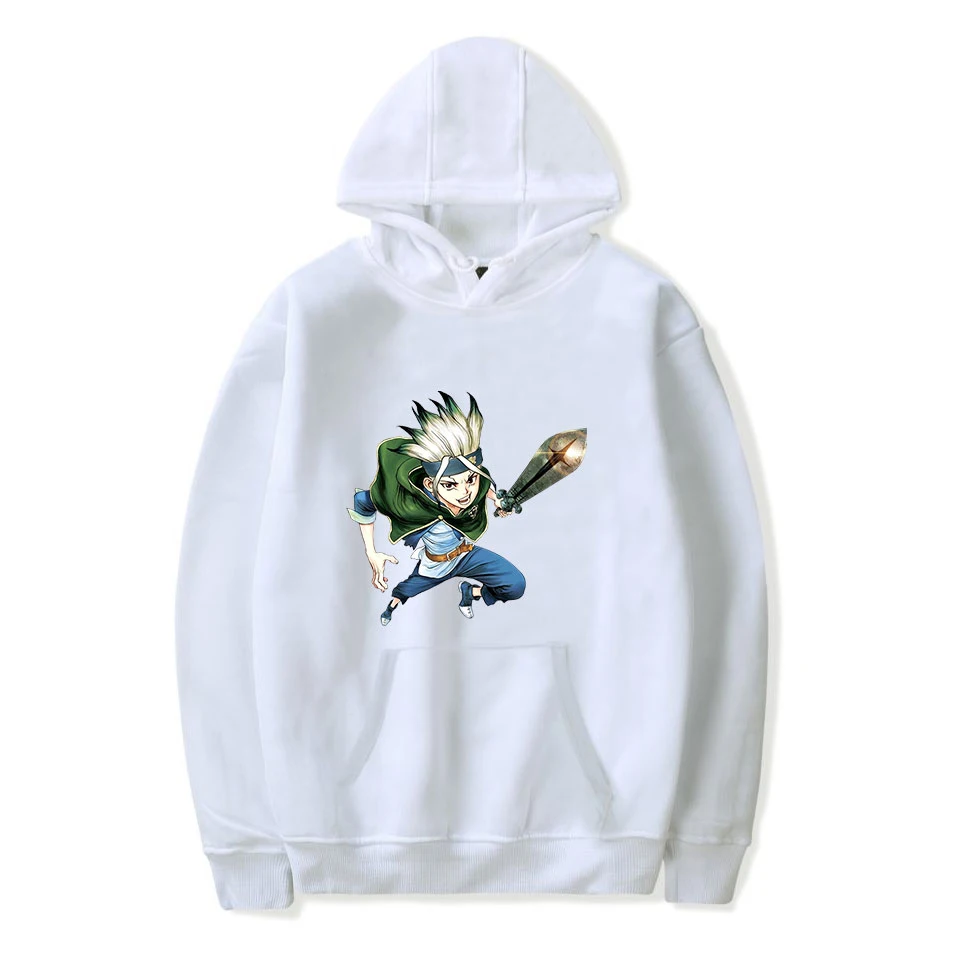 Принт dr. stone Осенняя мужская модная толстовка с капюшоном популярная толстовка с капюшоном в стиле аниме для мужчин/женщин Удобная Повседневная Толстовка с капюшоном пуловер Горячая Распродажа