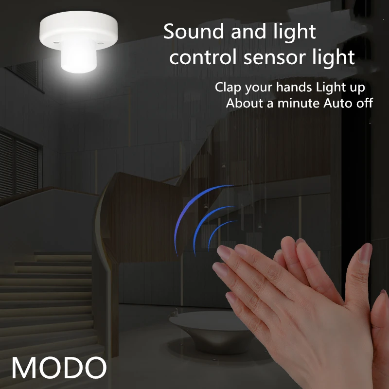 Новый держатель для светодиодсветильник лампы 220 В с голосовым