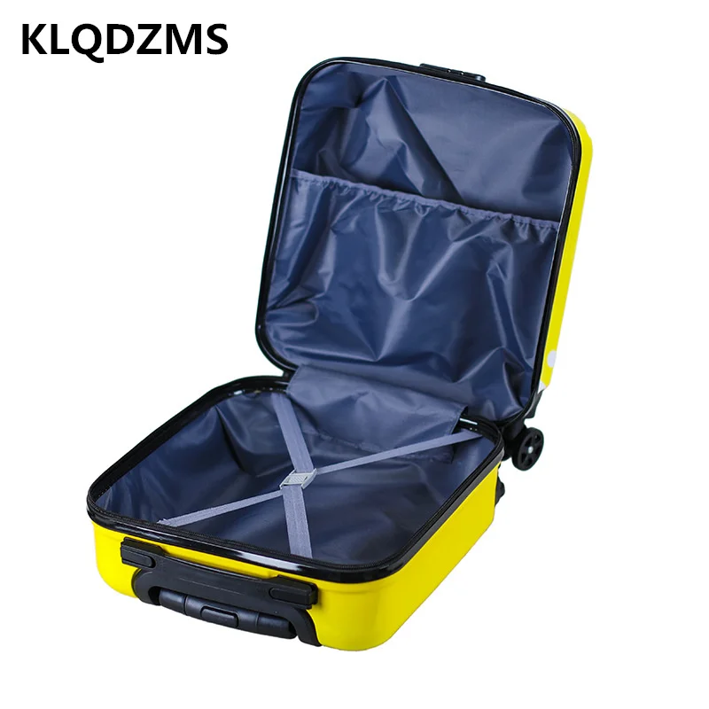 KLQDZMS 18 Inch Cartoon Trolley Luggage Bag Children's  Outdoor Travel Suitcase Kids Boarding Luggage Travel wheeled Case