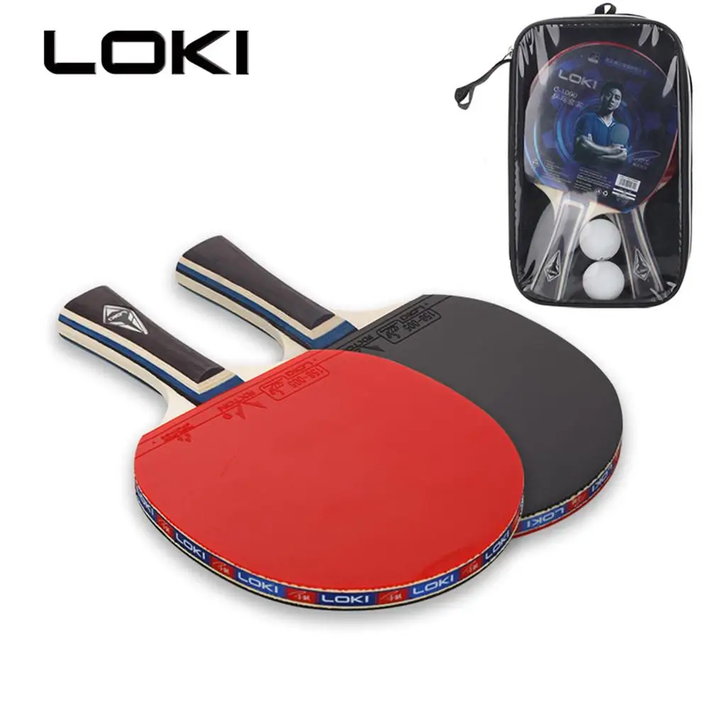 Комплект ракеток для настольного тенниса LOKI C1000 2 шт. 5 слойная ракетка из чистого
