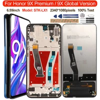 for huawei honor 9x premium stk lx1 lcd display touch screen replacement for honor 9x global version lcd display