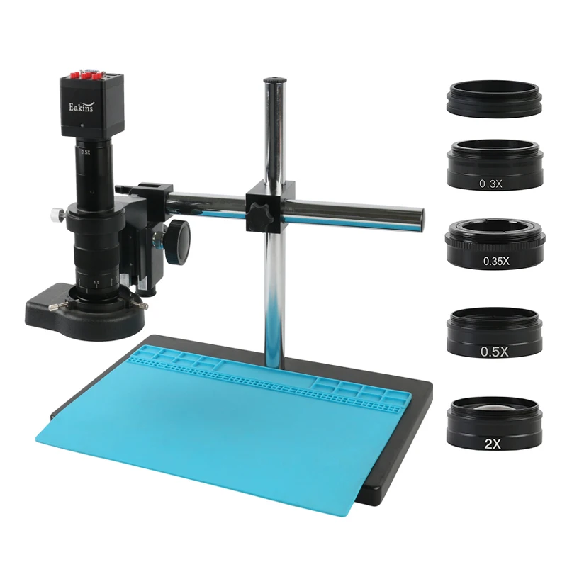

Промышленный микроскоп HDMI VGA камера 1080P SONY IMX307 3X-360X Монокуляр C-образное Крепление объектива со штангой для ремонта телефонов