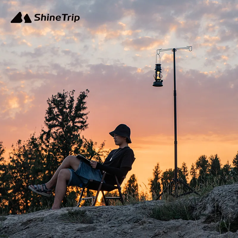 

Переносной светильник для кемпинга на открытом воздухе, подставка из алюминиевого сплава для лошадей, устойчивый двойной крючок, с наземны...