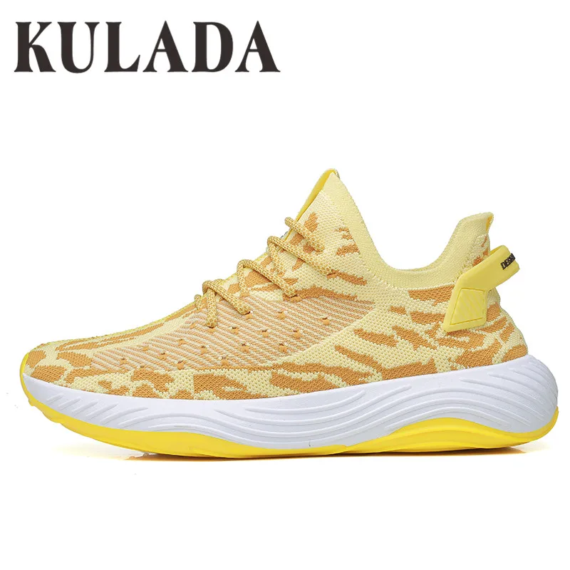 KULADA/Новинка Мужская Спортивная обувь Мужские брендовые кроссовки для бега