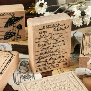 6 шт.лот штамп из серии с надписью сделай сам, деревянные резиновые штампы для скрапбукинга, канцелярские принадлежности для скрапбукинга, стандартный штамп