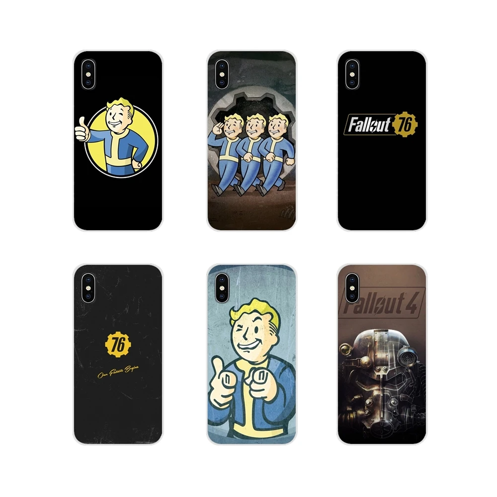 Стильная игра Fallout 76 прозрачный футляр из ТПУ чехлы для Apple iPhone X XR XS 11 12Pro MAX 4S 5S 5C SE