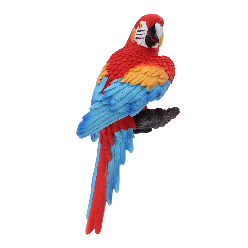 Parrot Statue Sculpture Standing on branches for Patio Garden Lawn and Nature Lovers Tropical Bird Collectors Gift | Дом и сад