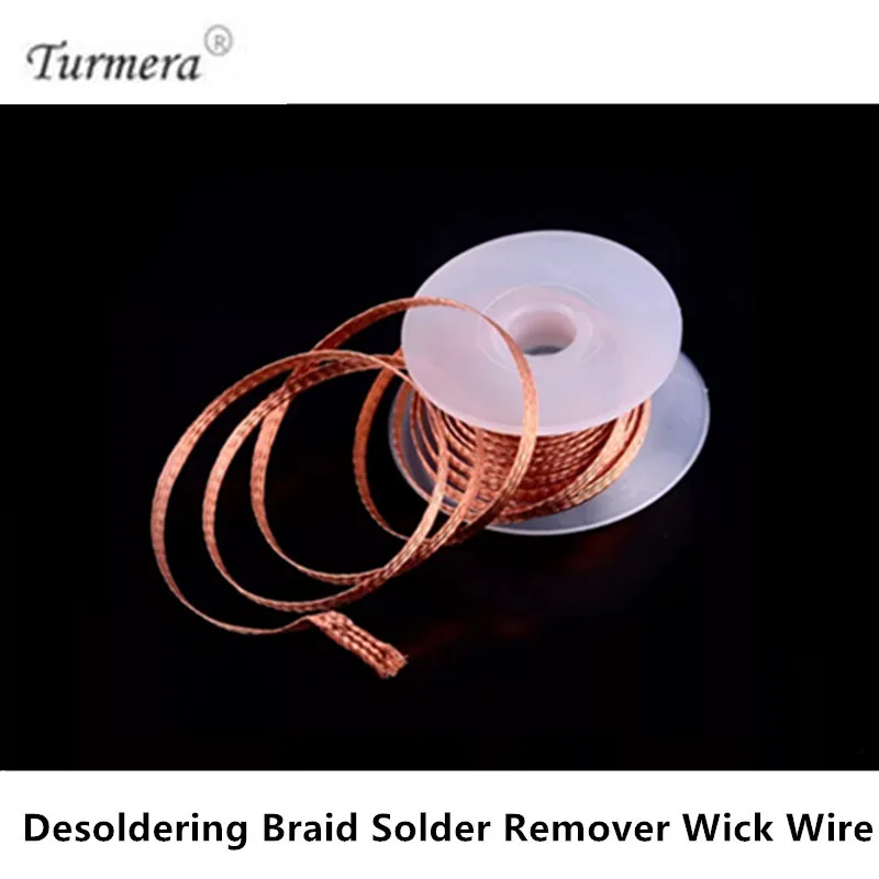 

Desoldering Braid Solder Remover Wick Wire 1.5mm 2mm 2.5mm 3mm 3.5mm 1.5M Welding Tin Sucker Cable Lead Cord Flux Repair Tool