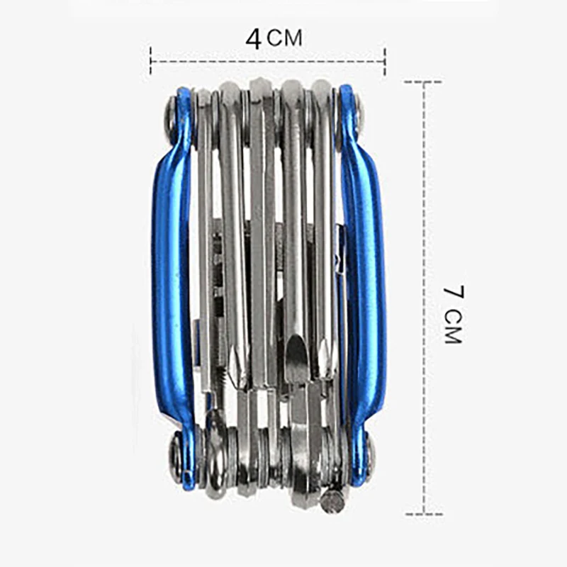 

11 In1 Bicycle Repair Tool Kit Wrench Screwdriver Chain Hex Spoke Repair Tools Cycling Mountain Bike Multi-function Repair Tool