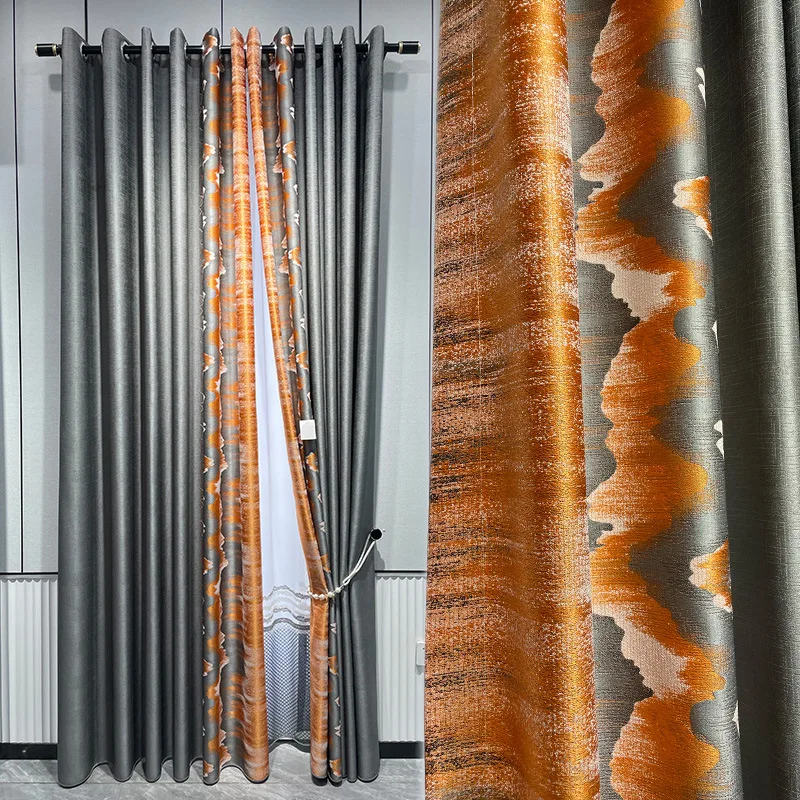 Шторы для гостиной столовой спальни новые высокоточные золотистые жаккардовые