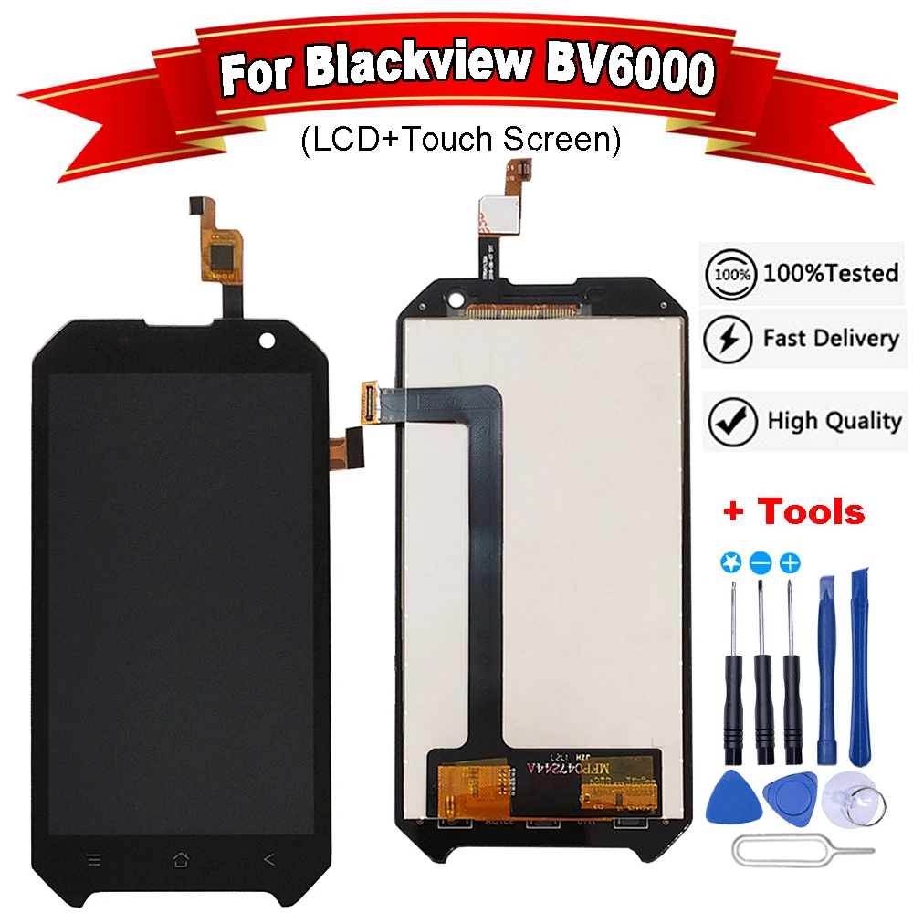 4 7 дюймов для Blackview BV6000 100% протестированный ЖК дисплей и TP кодирующий