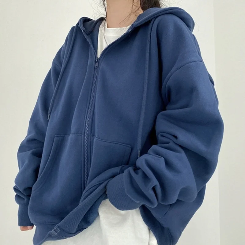 Женский плюшевый свитер с капюшоном Свободный Длинный пуловер в стиле бойфренда