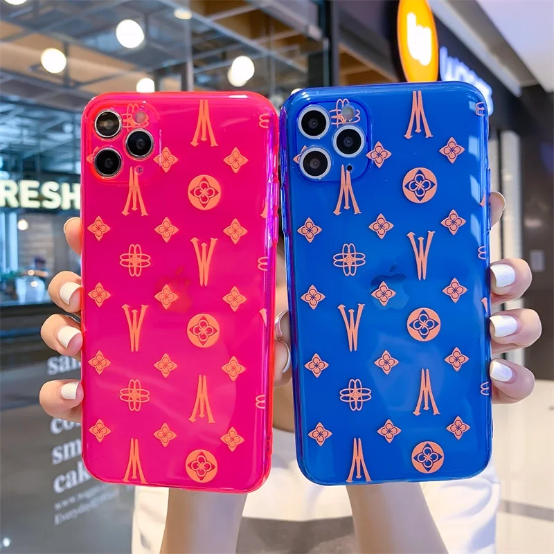 Роскошные брендовые модные INS флуоресцентный Блестящий милый чехол для телефона