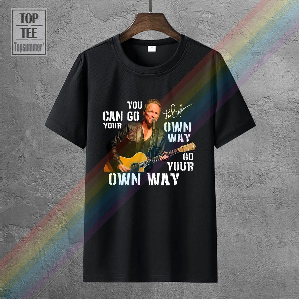 

Lindsey Buckingham You Can Go Your Own Way T Shirt Black Cotton Men S 6Xl