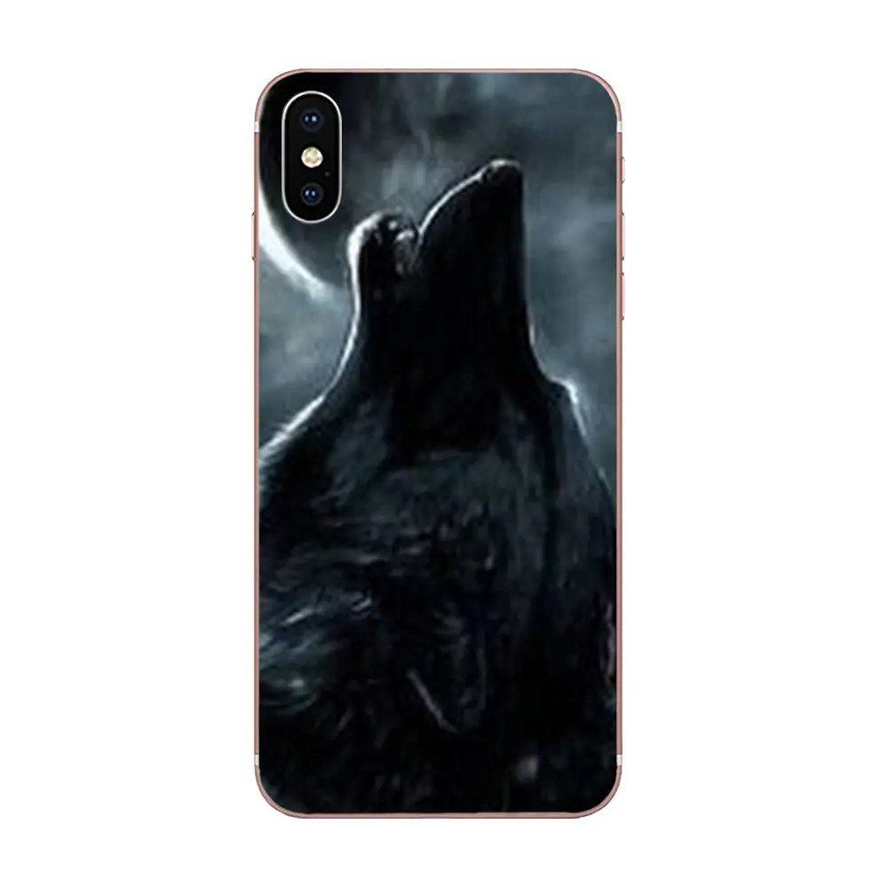 С волком воющим на Луну мягкие чехлы чехол КРЫШКА ДЛЯ sony Xperia Z (Сони Иксперия З) Z1 Z2