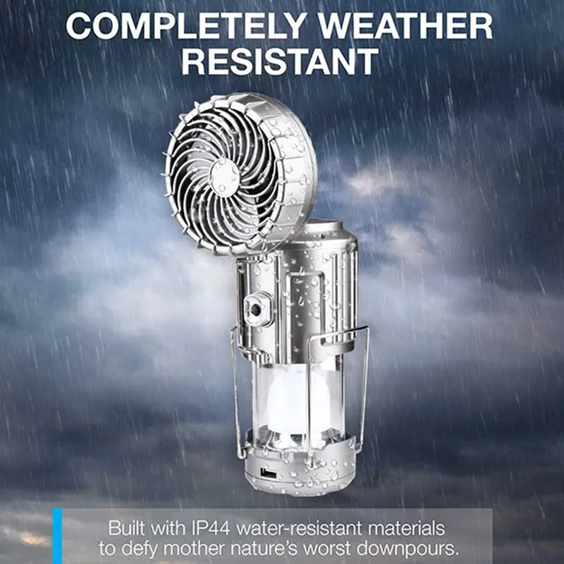 6 в 1 открытый светодиодный светильник Отдых на природе Фонари с вентилятором