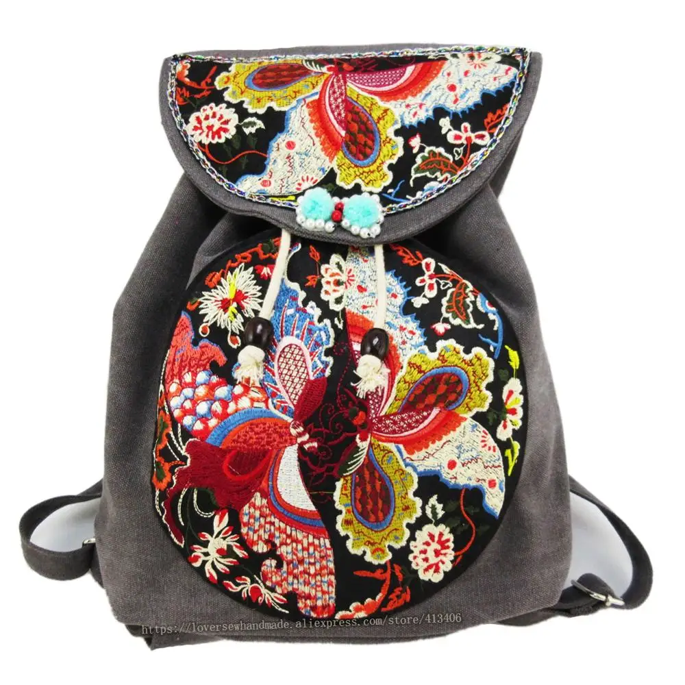 

Tribal Vintage Hmong Thai Indian Ethnic Boho hippie ethnic bag, rucksack backpack bag SYS-569