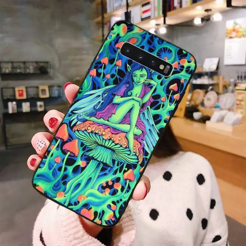 

Colourful Psychedelic Trippy Phone Case For Samsung A50 A51 A71 A20E A20S S10 S20 S21 S30 Plus ultra 5G M11 funda shell
