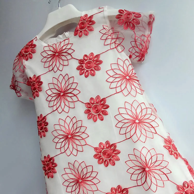 Жаккардовые платья для девочек Вечерние без рукавов Детское платье