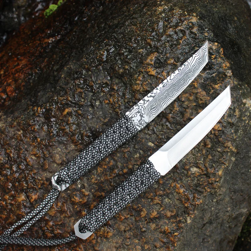 Folding Knife Hunting Survival Camping Pocket Portable Pattern Outdoor Tactical Hot Damascus Bind Rope Knives | Инструменты