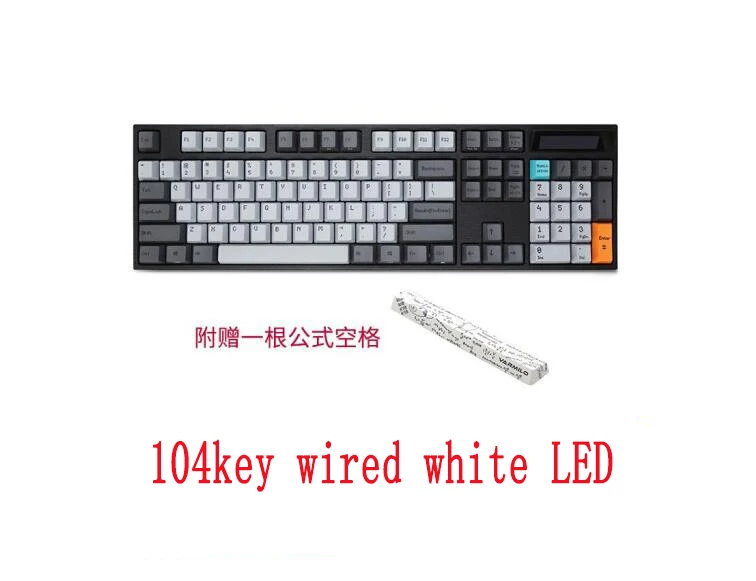 preço Teclado Mecânico Da Calculadora De Varmilo VA104C-S, Interruptor Branco Do Mx Da Cereja Do Diodo Emissor De Luz