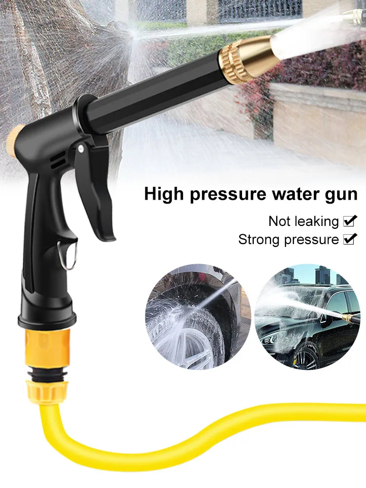 

Пистолет для мойки высокого давления, инструмент для мойки автомобиля, расширяемый садовый шланг 7,5 м, регулируемая насадка, устройство для ...