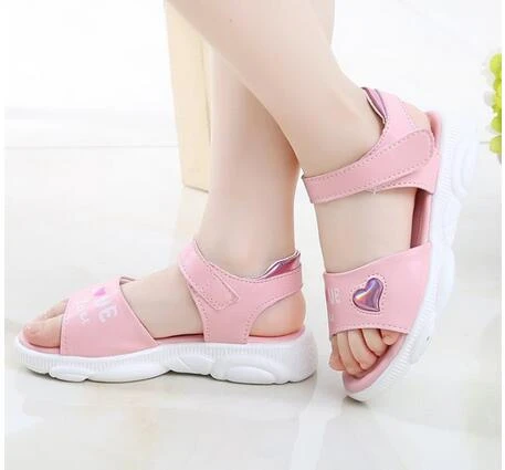 2021 new fashion children summer sandals little girl princess beautiful soft 3 4 5 6 7 8 9 10 11 12 years old | Детская одежда и