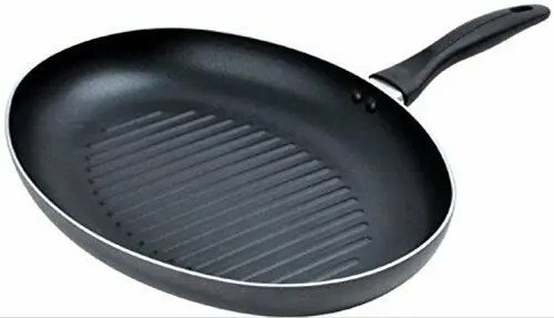 

Сковорода для Жарки Рыбы Frypan, Алюминиевая овальная форма, 14x10 дюймов, антипригарное покрытие